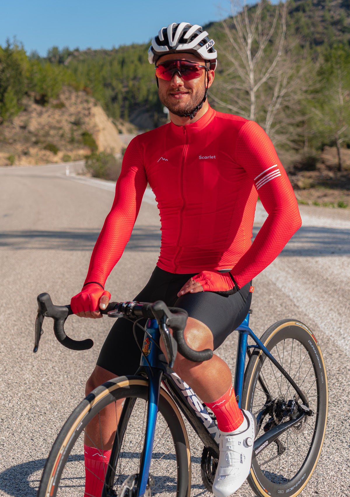 Scarlet Boost long sleeve cycling jersey