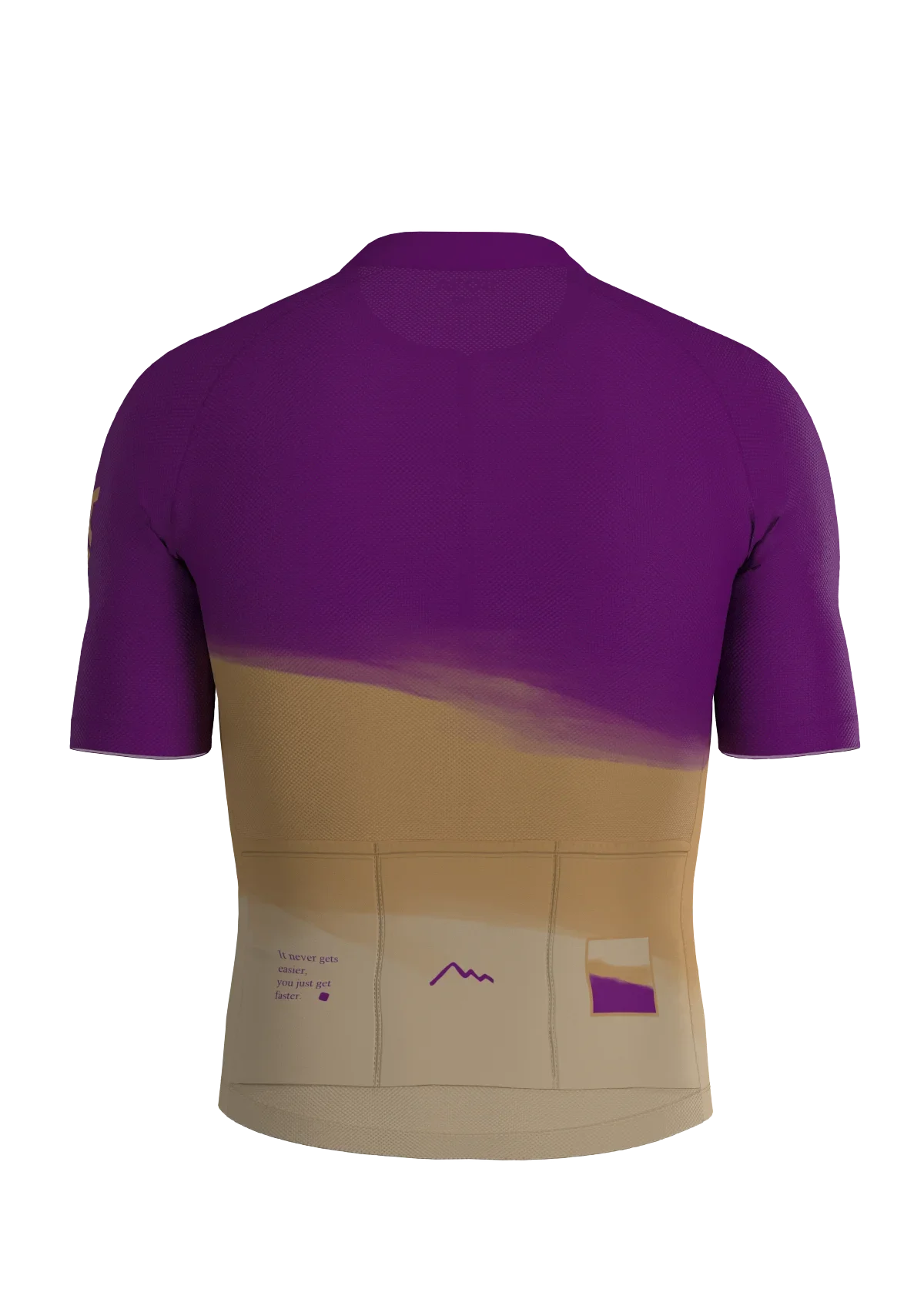 Classic violet-cream cycling jersey
