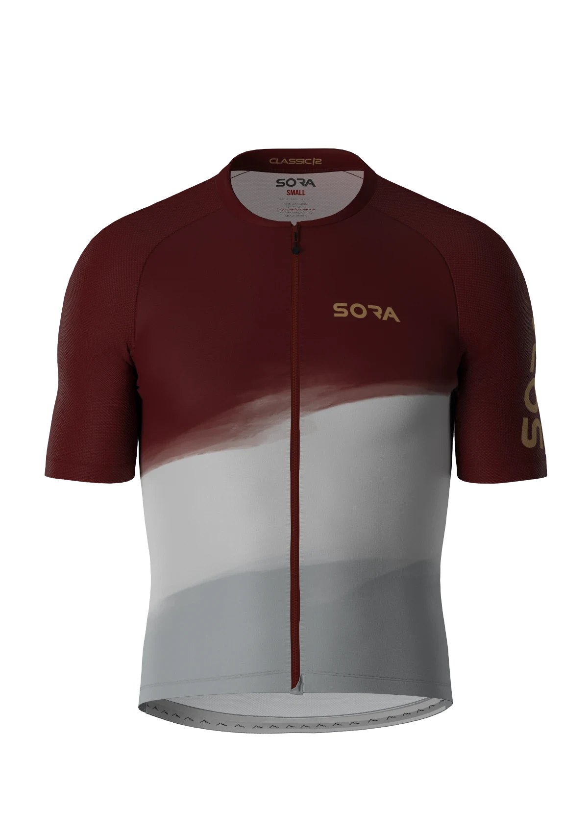 Classic White Velvet-Red cycling jersey