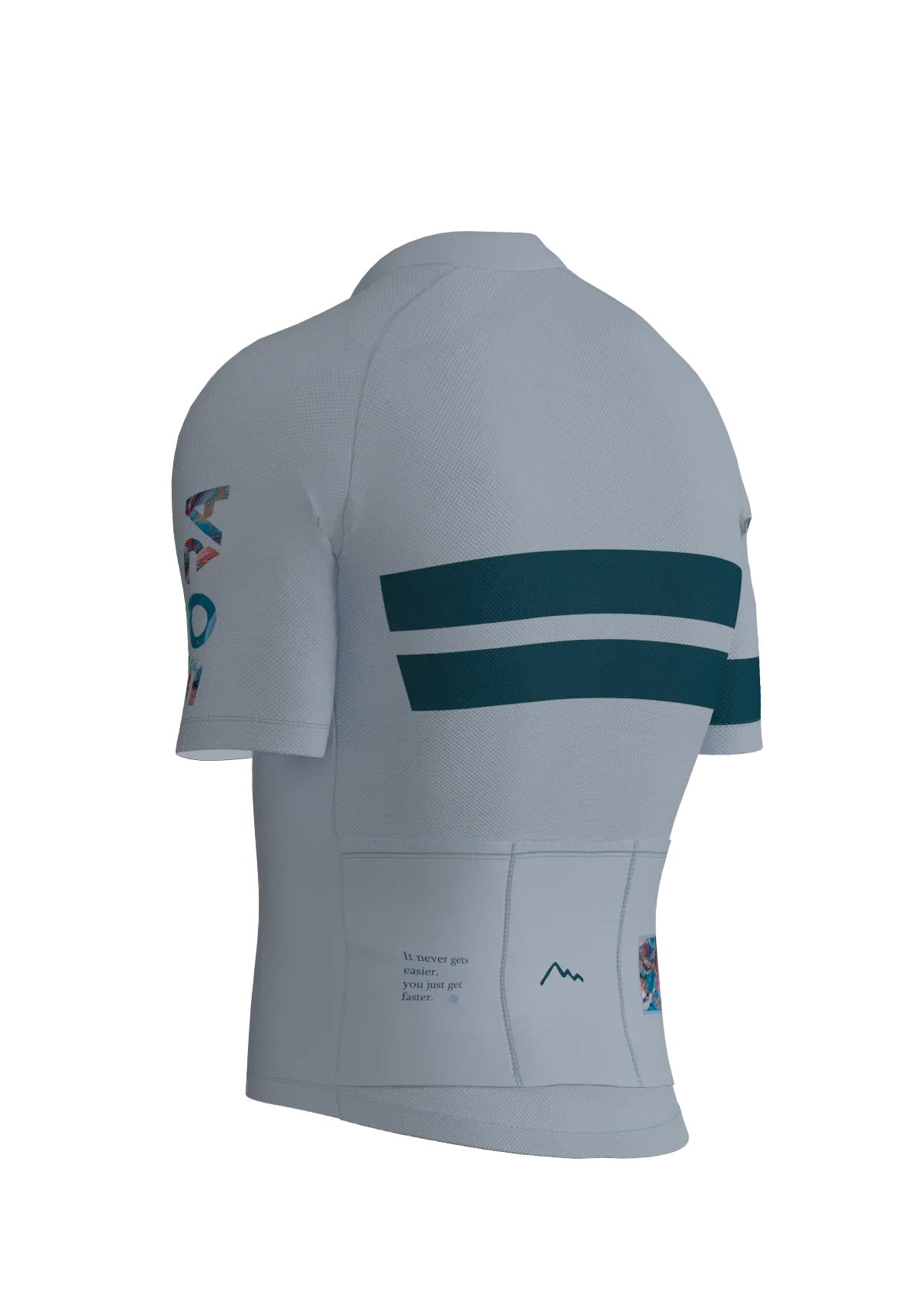 Classic Ice-Blue cycling jersey
