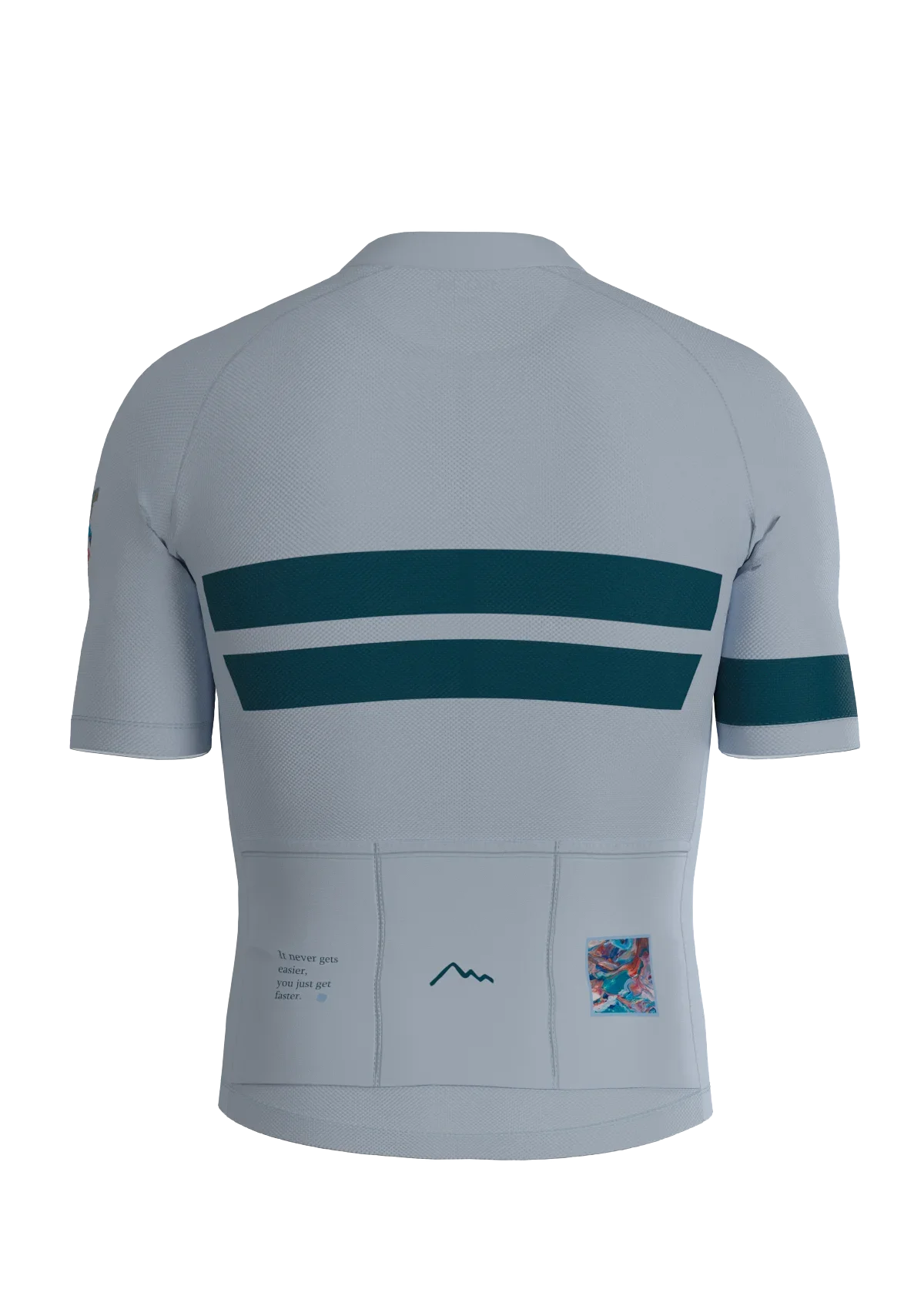 Classic Ice-Blue cycling jersey