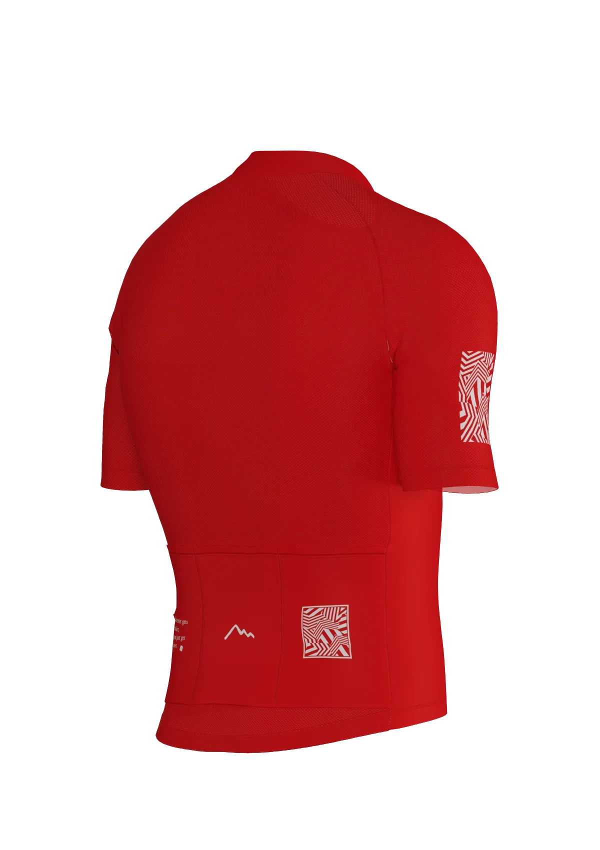 Classic red cycling jersey