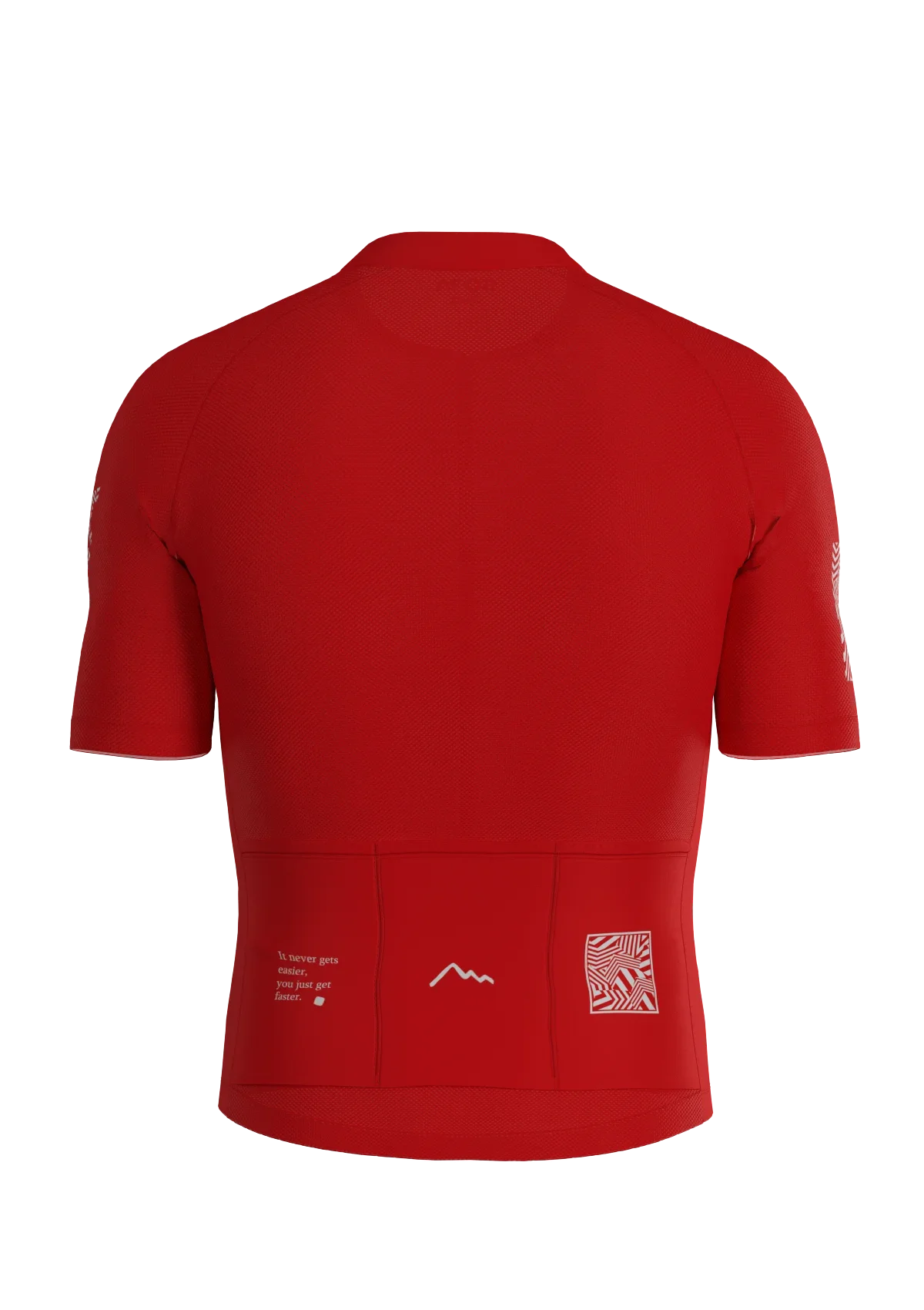 Classic red cycling jersey