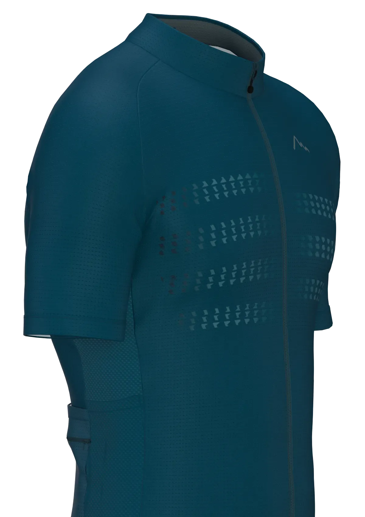 Regular navy blue cycling jersey