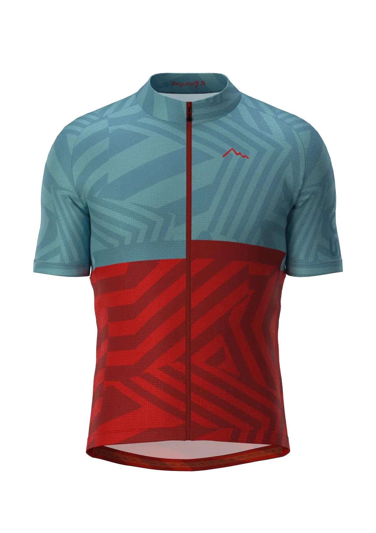 Regular Ice-Blue Red cycling jersey