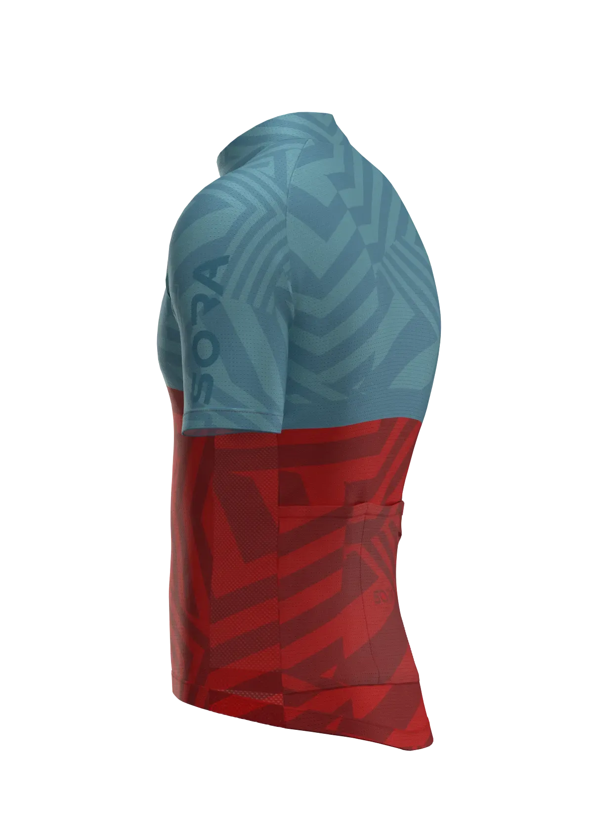 Maillot cycliste Regular Ice-Blue Rouge
