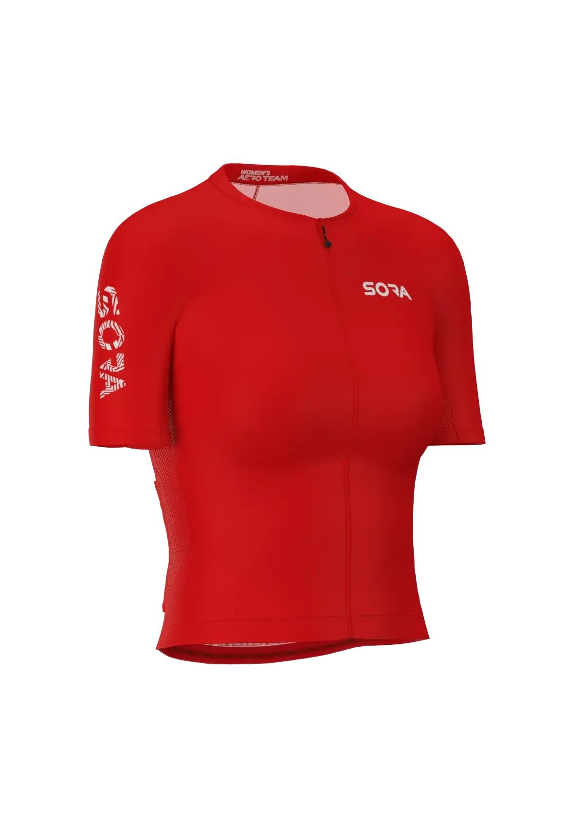 Aero Team women's cycling jersey red