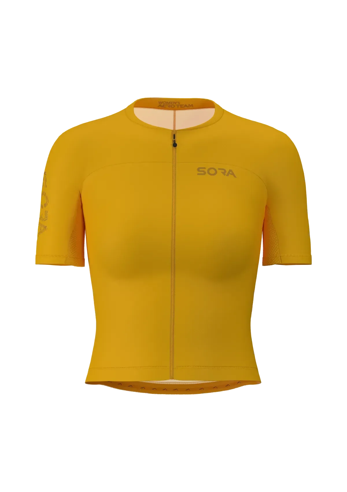 Aero Team women's cycling jersey yellow
