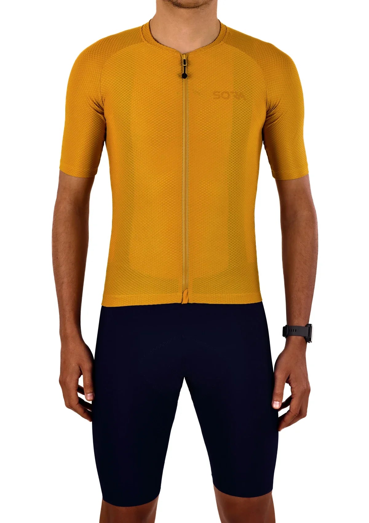 Climb Core cycling jersey Mustard