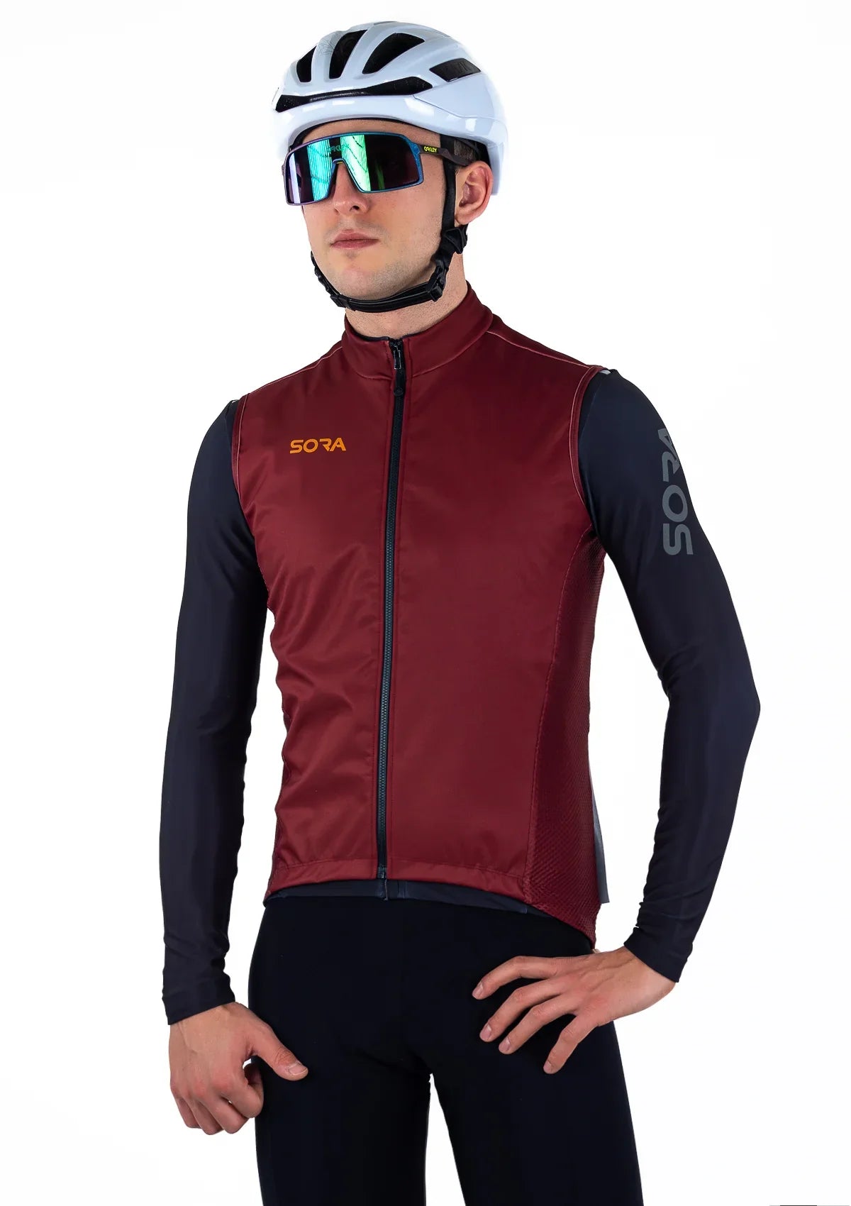 Boost winter cycling vest Red Velvet