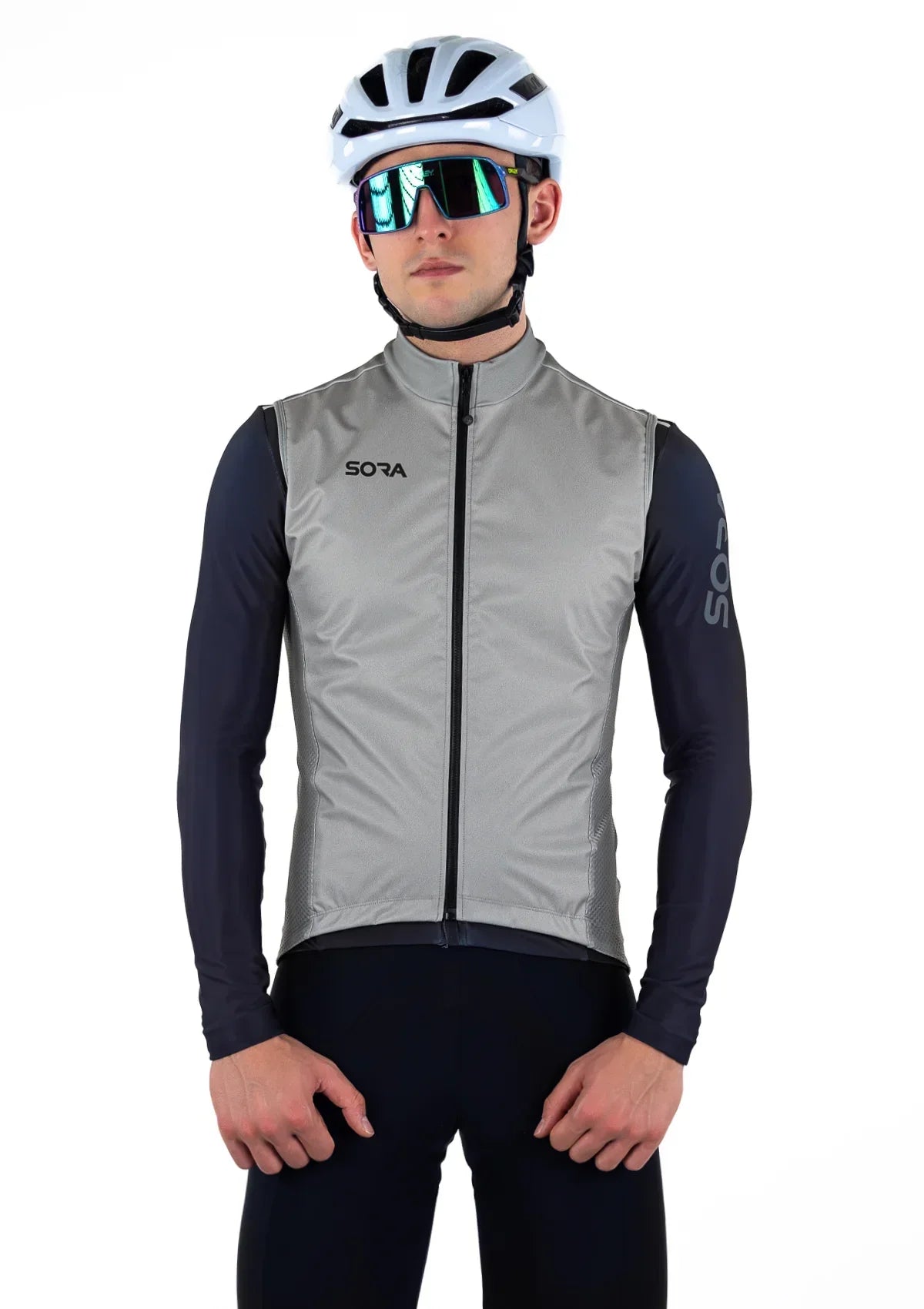 Boost winter cycling vest grey