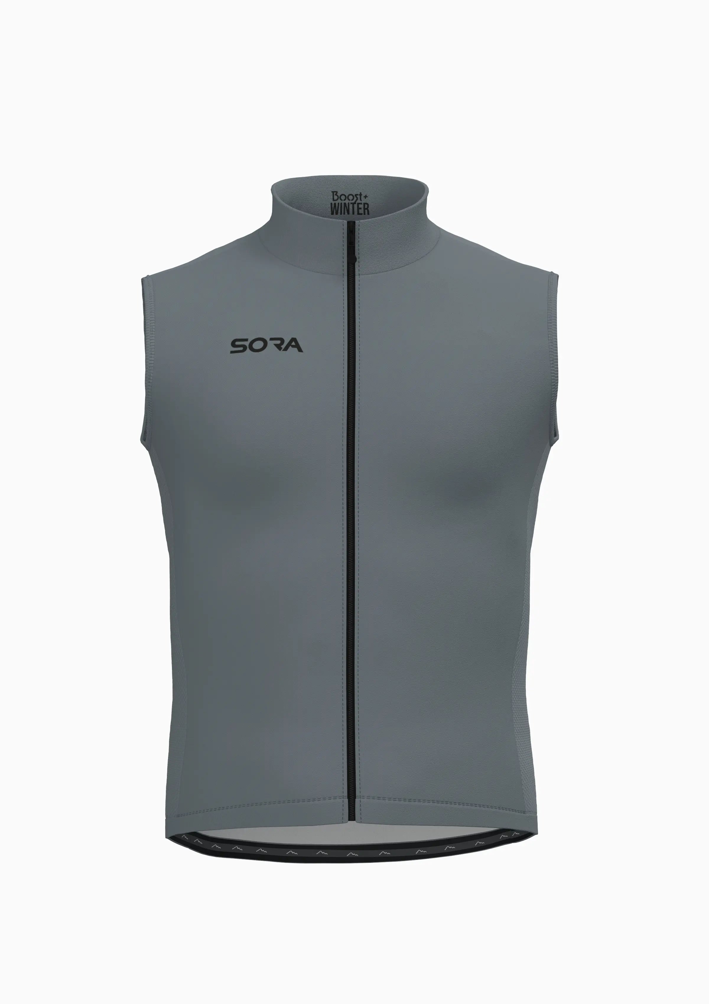 Boost winter cycling vest grey