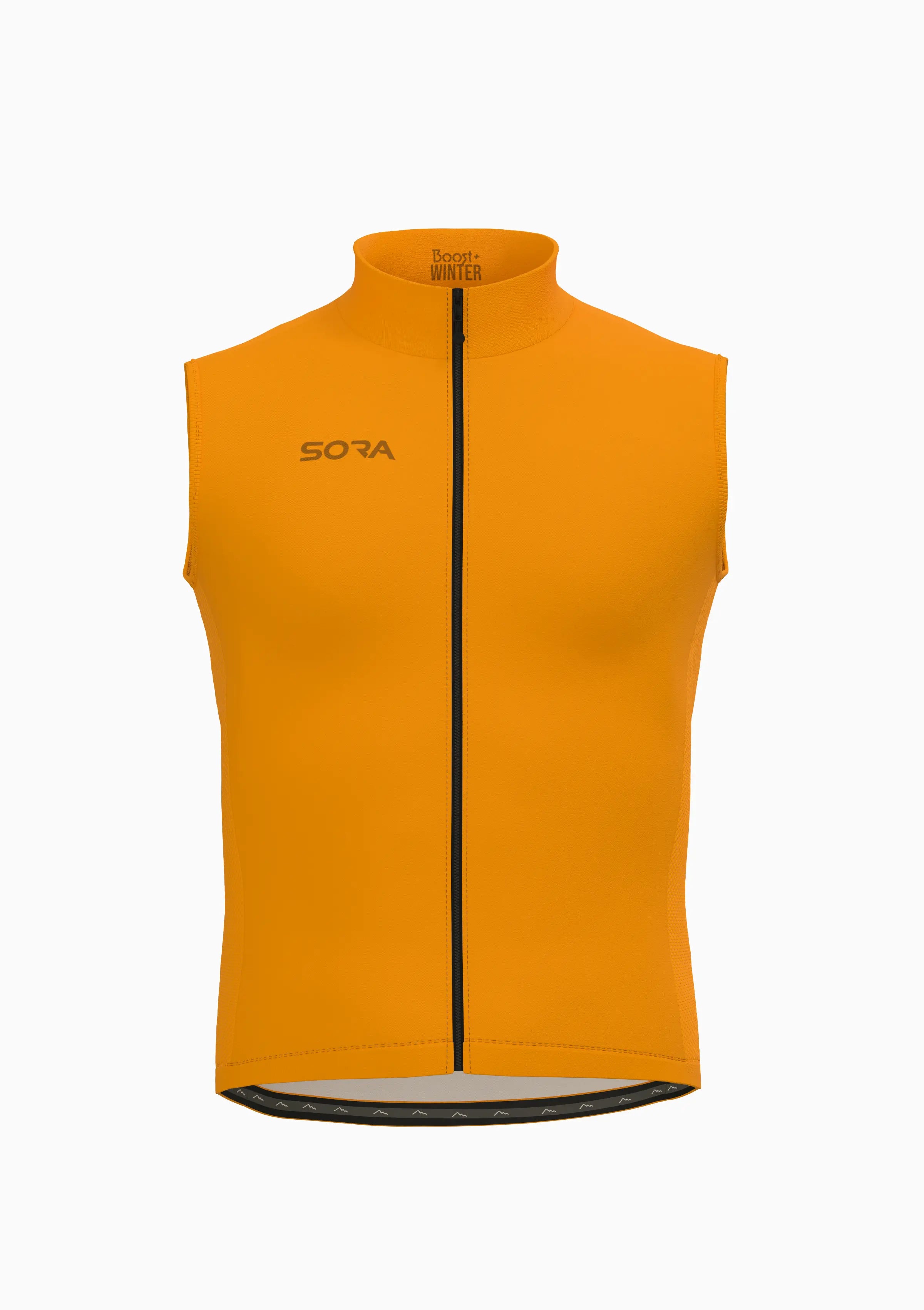Boost winter cycling vest Mustard